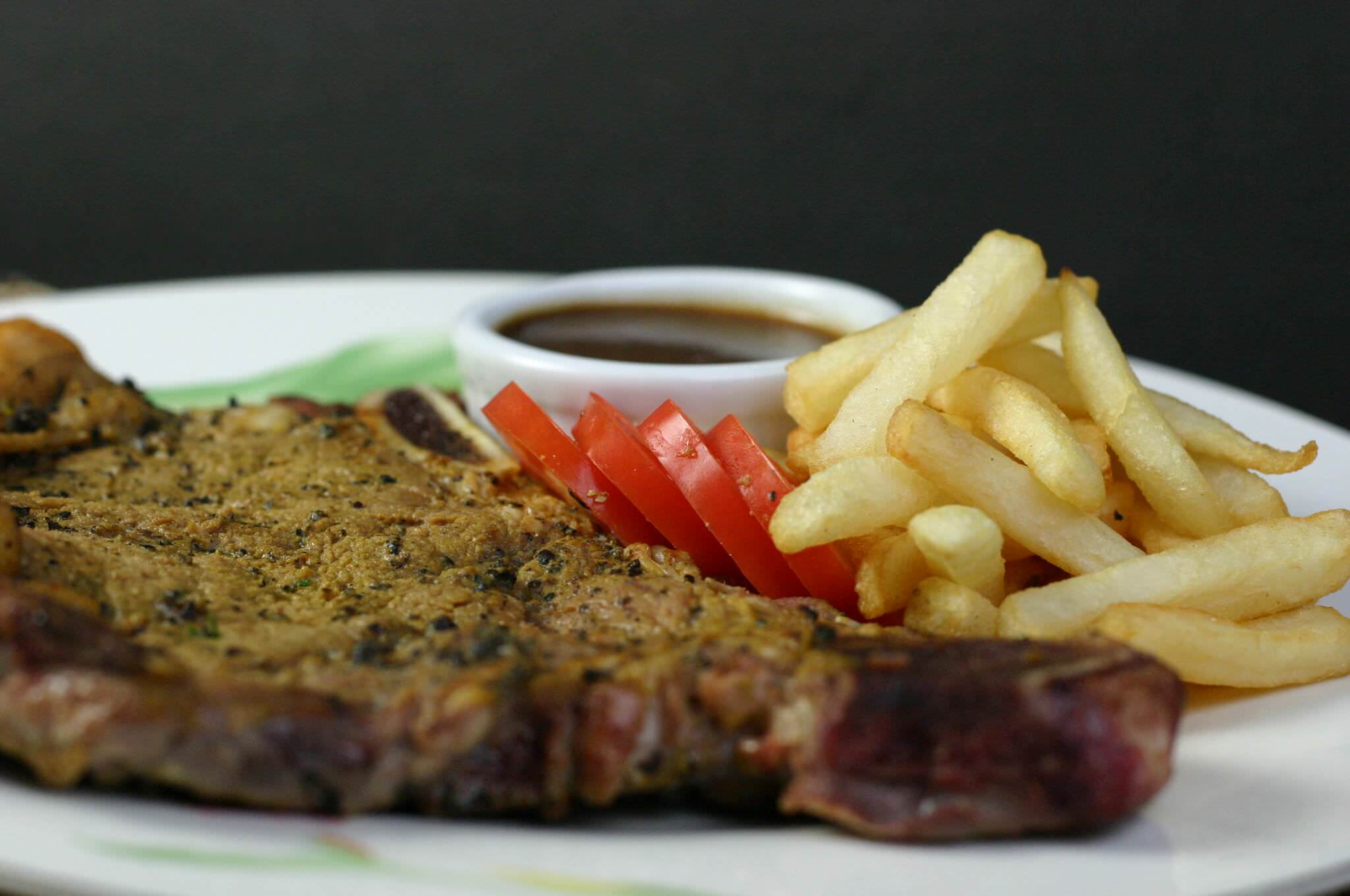Pan Seared T Bone Steak